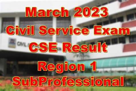 civil service commission - region 1 photos|Civil Service Exam Result March 2022 – Region 1 Passers .